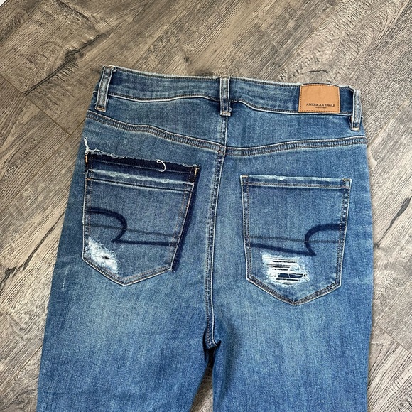 American Eagle Distressed Legging Jeans Size 6 - Picture 6 of 6